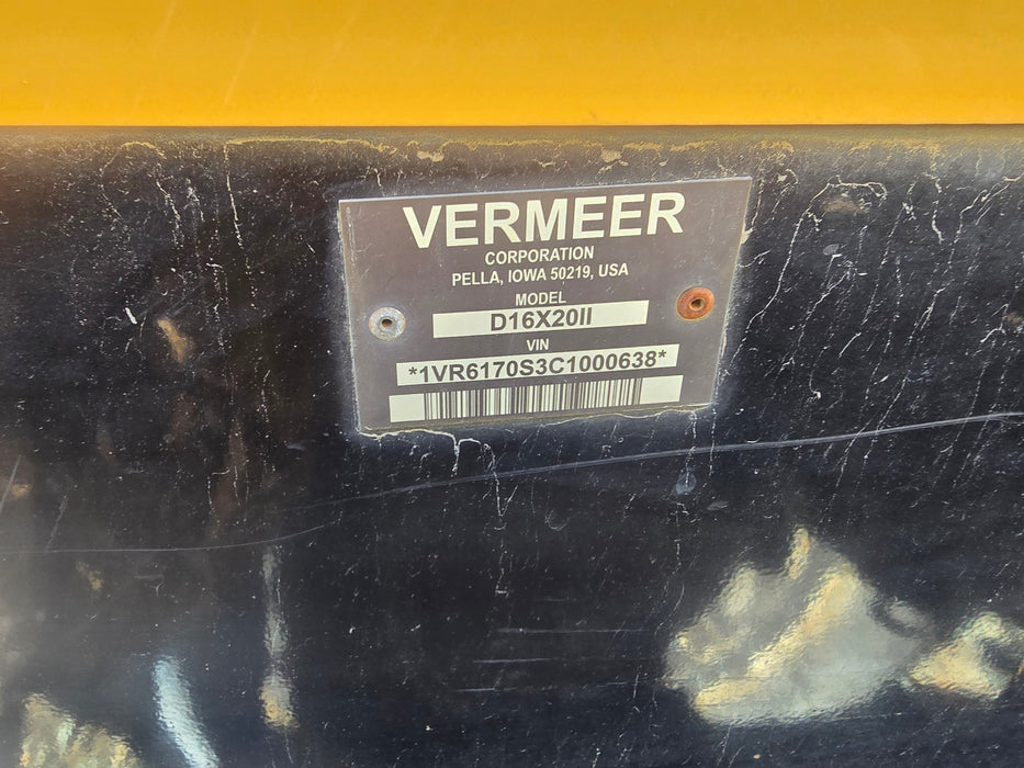 2012 Vermeer D16x20 Series II HDD Package (1,051 hours) in WEST RICHLAND, WASHINGTON  ref 65172446
