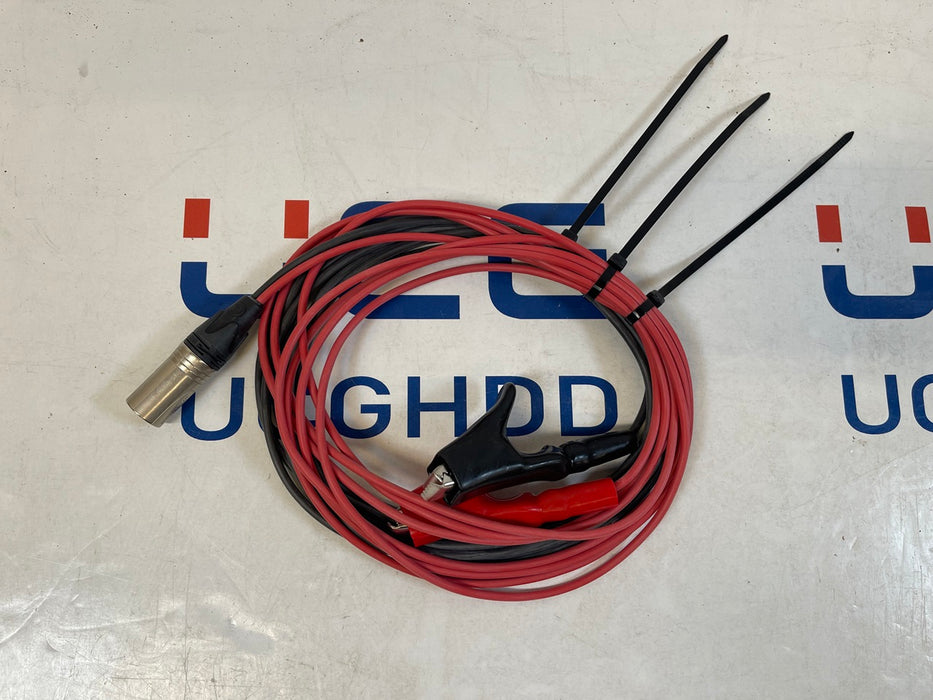 Direct Connection Leads with 3-pin silver XLR plug for Vivax Metrotech. Stock number: VA7