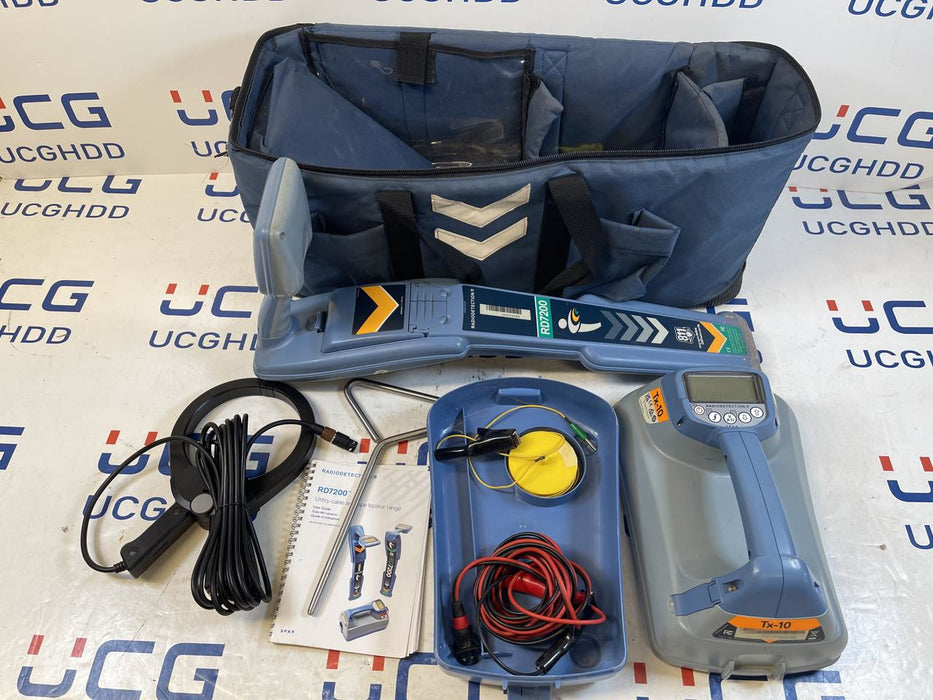 For Rent SPX Radiodetection RD7200 & TX10 kit. Stock number: RTR91
