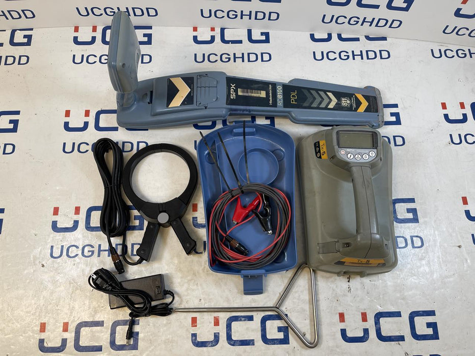 Used SPX Radiodetection RD8100 PDL & TX5 kit. Stock number: R71
