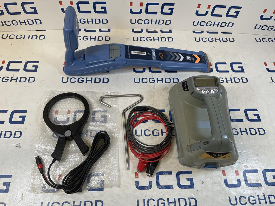 Used SPX Radiodetection RD8100 PDL & TX10 kit. Stock number: R65