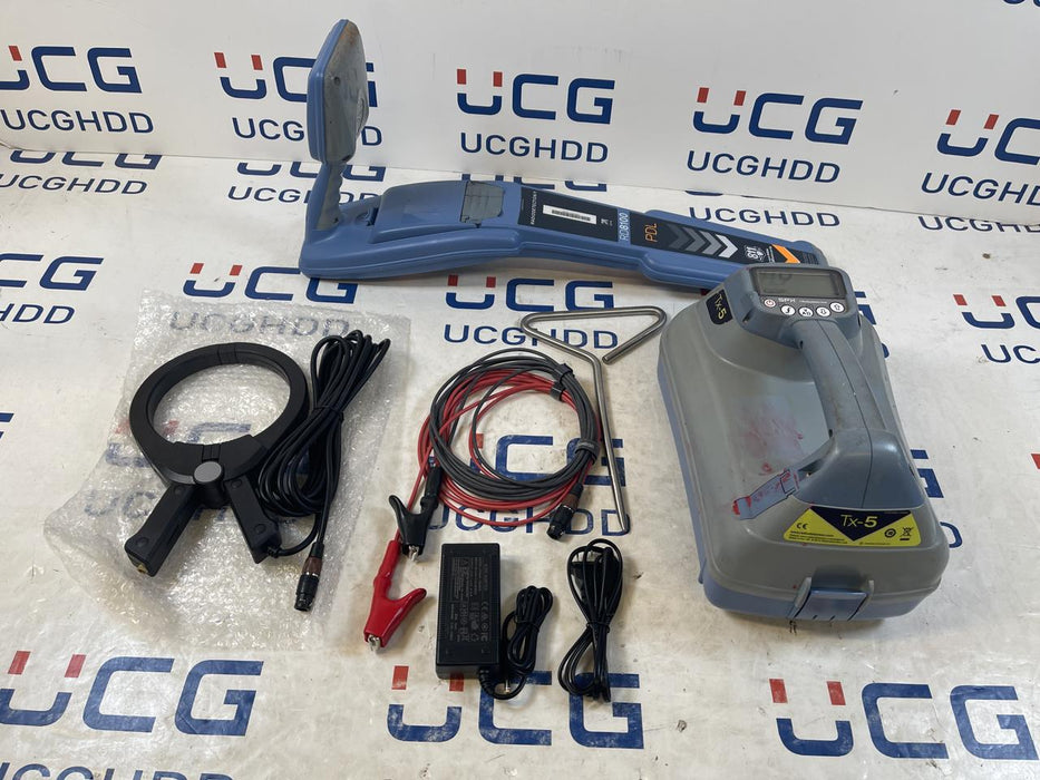 Used SPX Radiodetection RD8100 PDL & TX5 (Li-Ion) kit. Stock number: R71