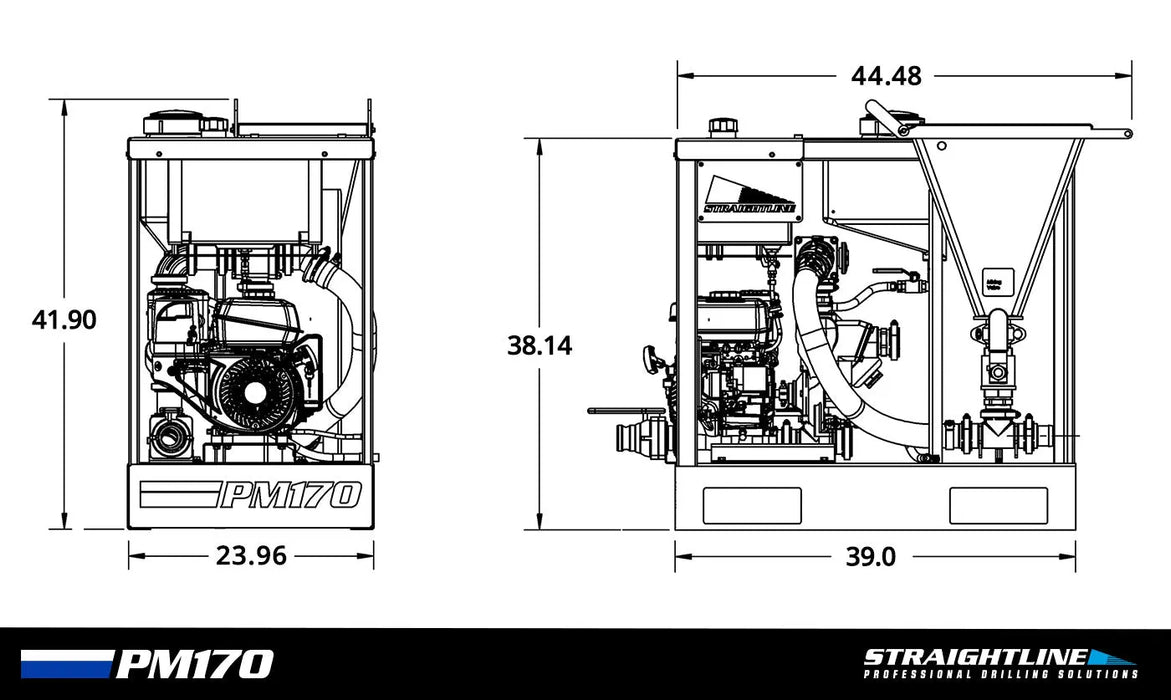 New 170-gpm output Performix Mud Mixer for HDD. Stock Number: F170 - UCG