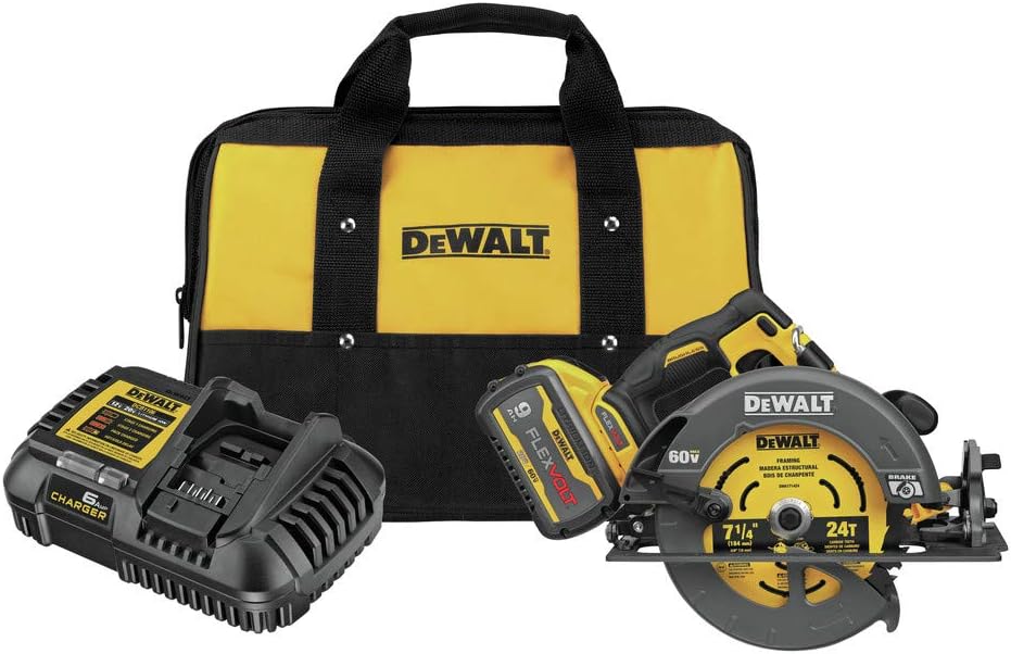 New Dewalt DCS578X1 60V 7-1/4-Inch MAX Circular Saw with Brake Kit. Stock number: DW4