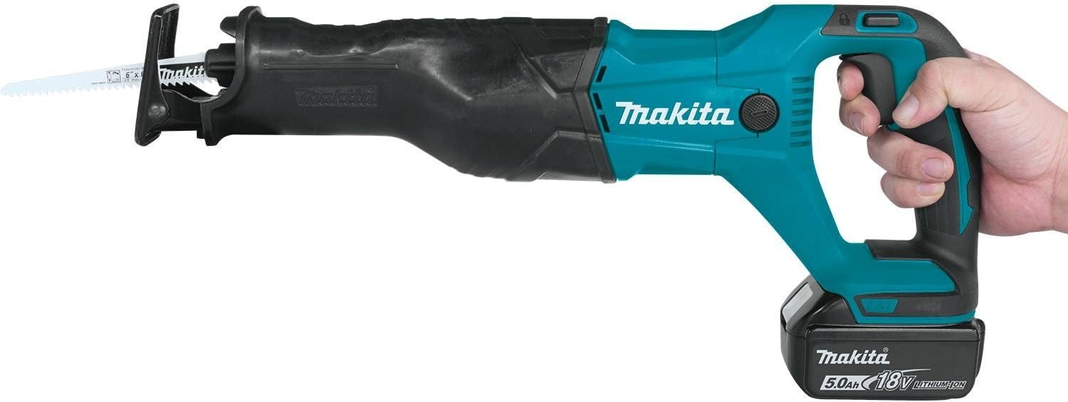 New Makita XRJ04T 18V LXT Lithium-Ion Cordless Recipro Saw Kit. Stock number: MK1