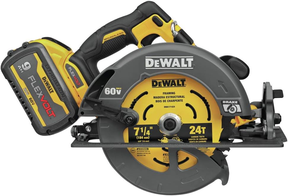 New Dewalt DCS578X1 60V 7-1/4-Inch MAX Circular Saw with Brake Kit. Stock number: DW4