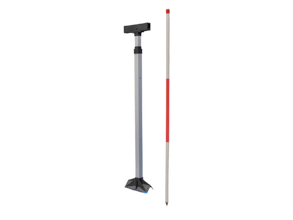 Grundomat aiming frame & surveyor's stake