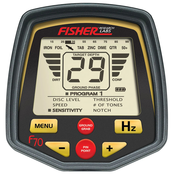 New Fisher F70 Metal Detector. Stock number: FI6