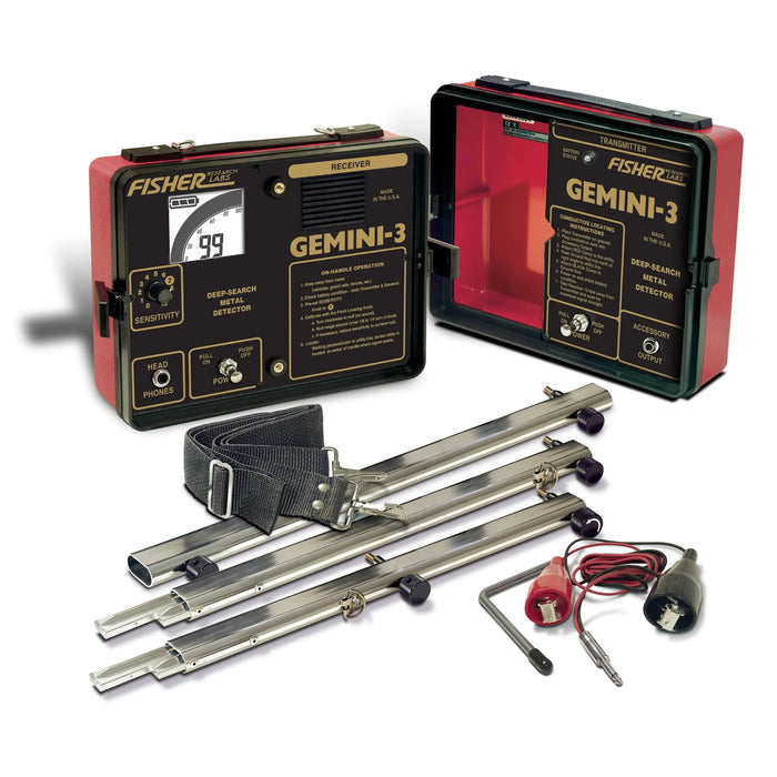 New Fisher Gemini 3 Metal Detector. Stock number: FI15