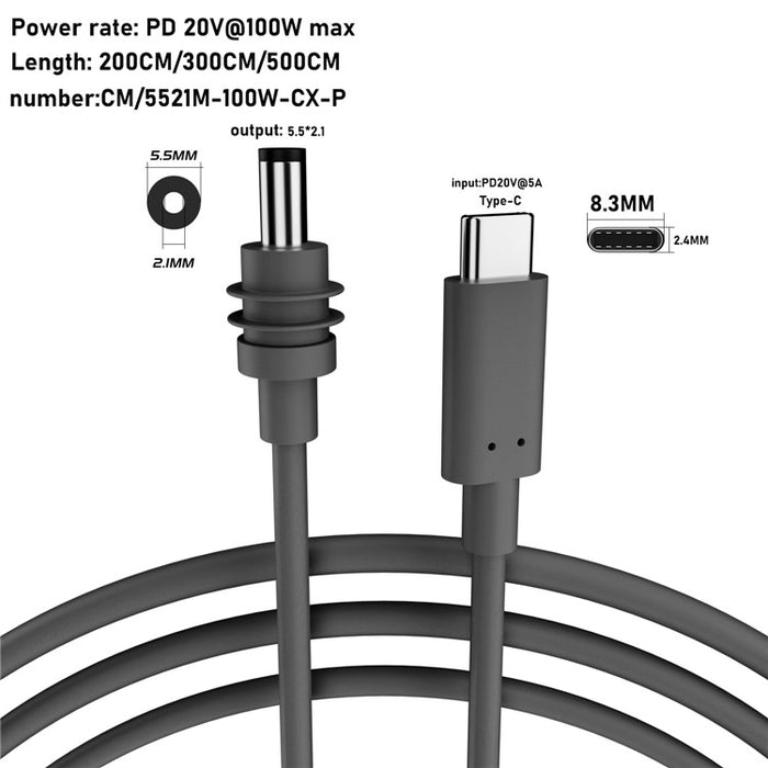 USB C to DC Replacement Power Cord for Starlink Mini
