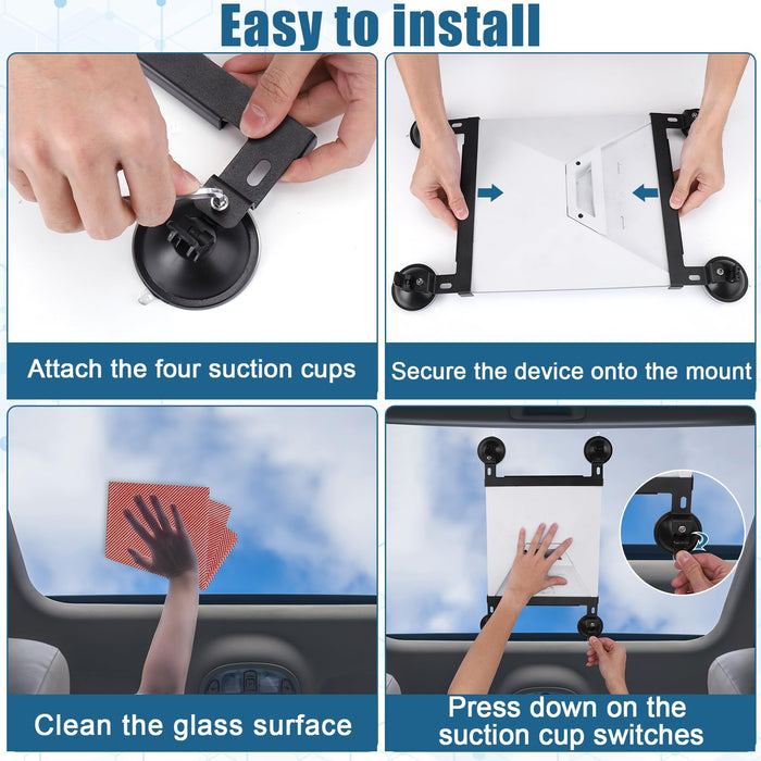 Suction Cup Mount Compatible with Starlink Mini for Car Sunroofs