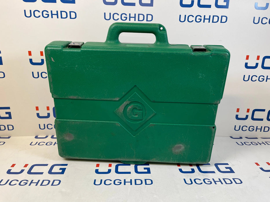 Used Greenlee 7306SB 11-Ton Hydraulic Knockout Punch Kit with Hand Pump. Stock number: GL1 - UCG