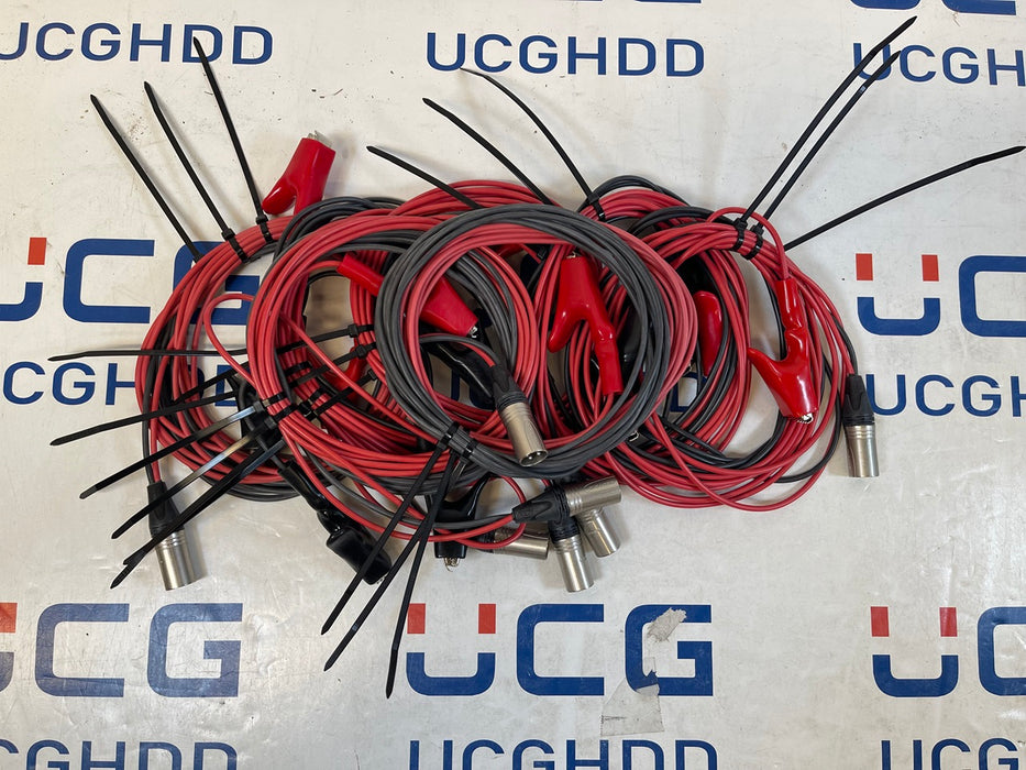 Direct Connection Leads with 3-pin silver XLR plug for Vivax Metrotech. Stock number: VA7