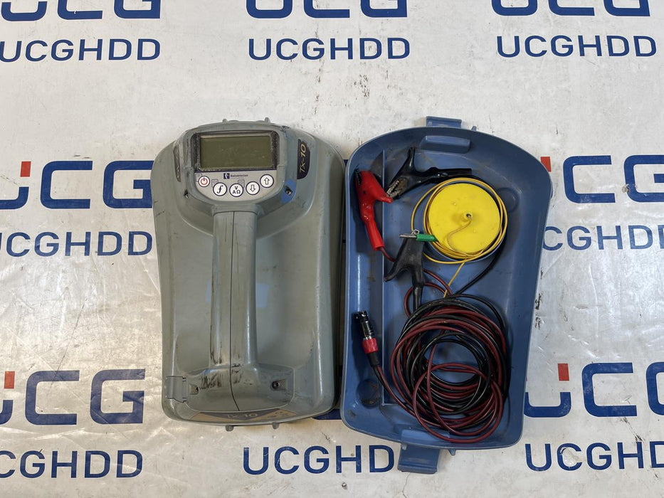 Used SPX Radiodetection RD8000 PDL & TX10 (Li-Ion) kit. Stock number: R641