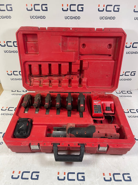 Used Milwaukee 2773-22 M18 FORCE LOGIC Press Tool Kit with 1/2” - 2” Jaws. Stock number: MW3