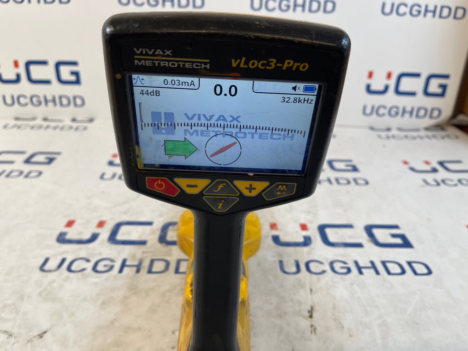 Used Vivax Metrotech vLoc3-Pro (Alkaline) & Loc3-5Tx (Alkaline) Utility Locator Set. Stock number: V9