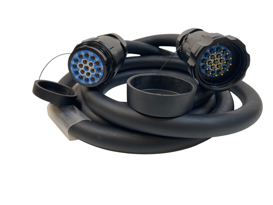 10ft SOCO Socapex 19 Pin Male to Female  Lighting Power Extension Cable. Stock number: AC2