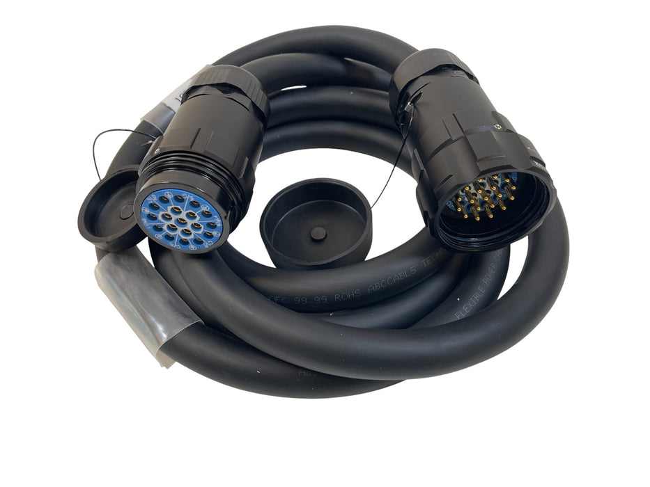 10ft SOCO Socapex 19 Pin Male to Female  Lighting Power Extension Cable. Stock number: AC2
