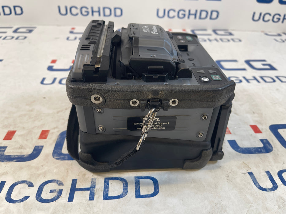 Used Fujikura FSM-90S+ Fusion Splicer w/CT-50 cleaver. Stock number: FJ90SP