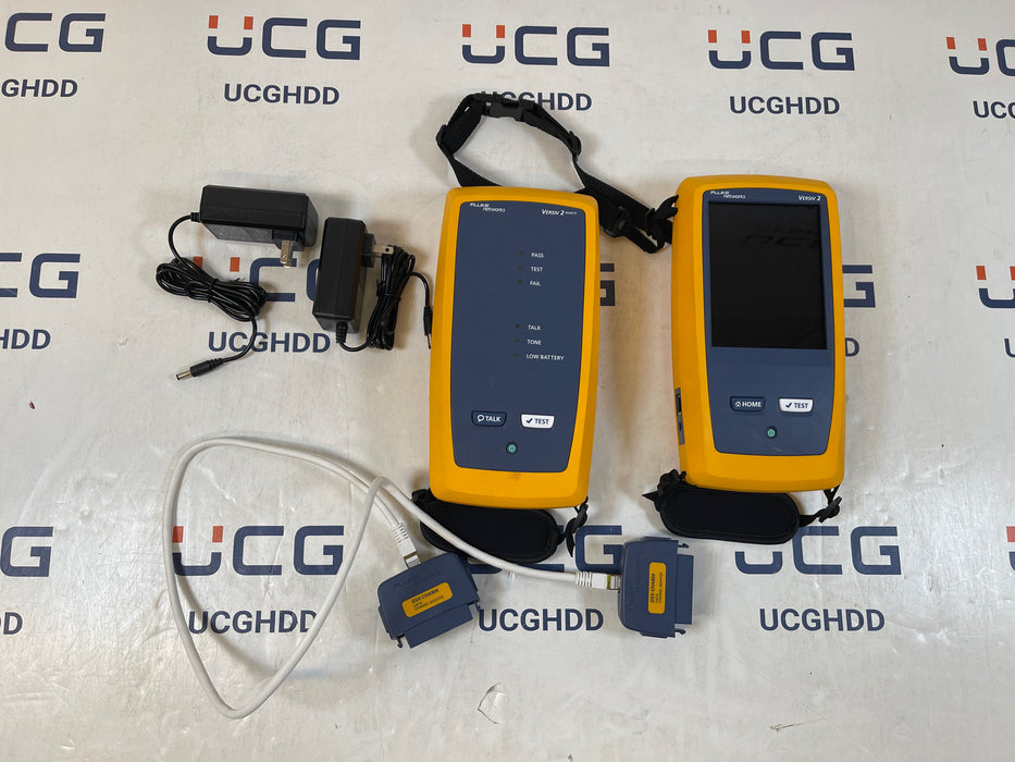 Used Fluke DSX2-8000 Versiv 2 Cat6a Cat8 LAN Cable Analyzer with Wi-Fi. Stock number: FL8000