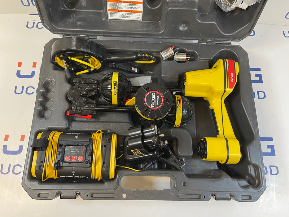 Used RIDGID SeekTech SR-24 Utility Locator Kit. Stock number: ST5