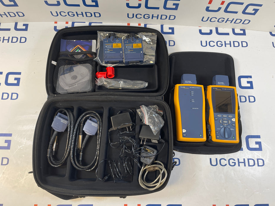 Fluke DTX-1800 DTX-MFM2 Cat6a Digital Cable Analyzer Kit (Used). Stock number: FL1800