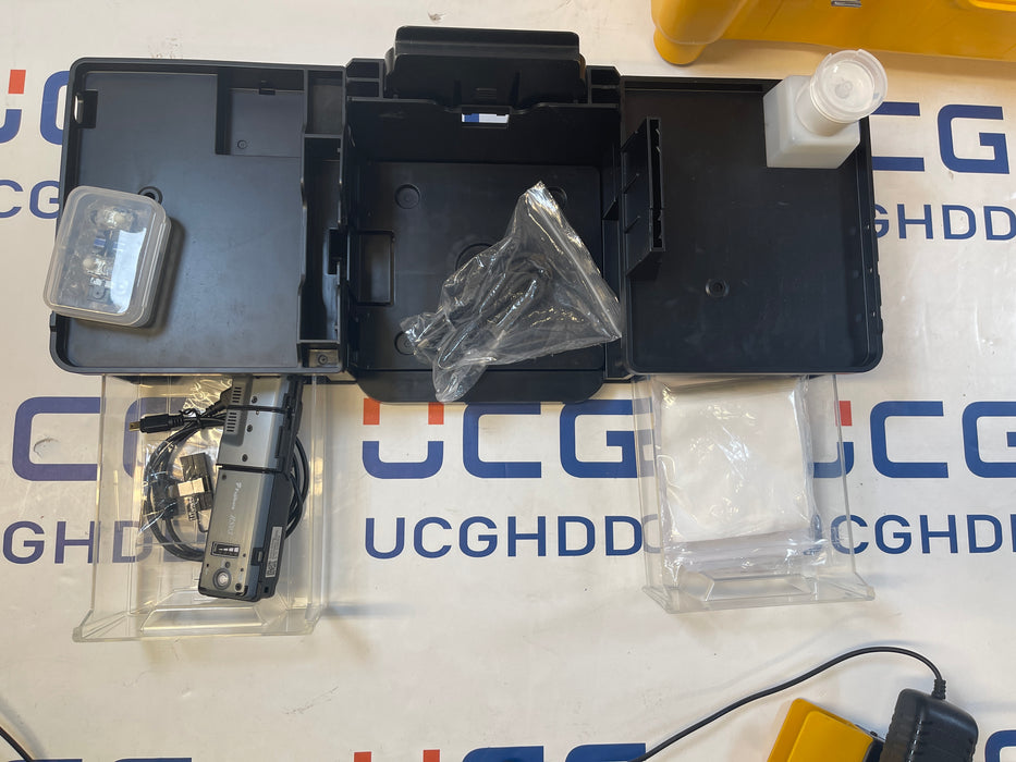 Used Fujikura FSM-90R Fusion Splicer w/CT-50 cleaver. Stock number: FJ90R