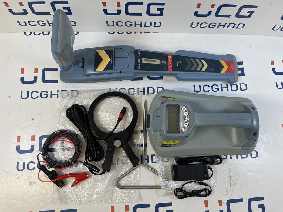 Used SPX Radiodetection RD7100 TL & TX5 (Li-Ion) kit. Stock number: R53