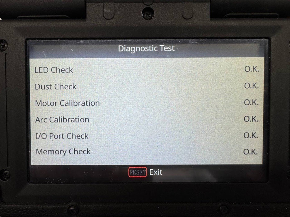 Used Fujikura FSM-90R Fusion Splicer w/CT-50 cleaver. Stock number: FJ90R