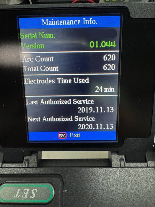 Used Fujikura FSM-100P Fusion Splicer w/CT-52 cleaver. Stock number: FJ101P