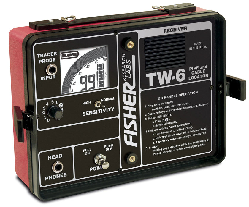 New Fisher TW6 Pipe & Cable Locator. Stock number: FI30