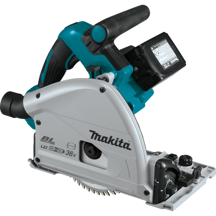 New Makita XPS01PTJ 36V LXT Brushless 6‑1/2" Plunge Circular Saw Kit.  Stock number: MK8