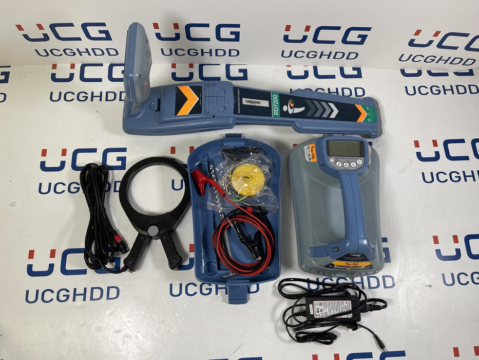 Used SPX Radiodetection RD7200 & TX10 (Li-Ion) Kit. Stock number: R92 - UCG