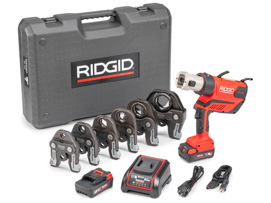 Used RIDGID RP 350 Press Tool w/ProPress Jaws (1/2"-2") (67053). Stock number: RP2